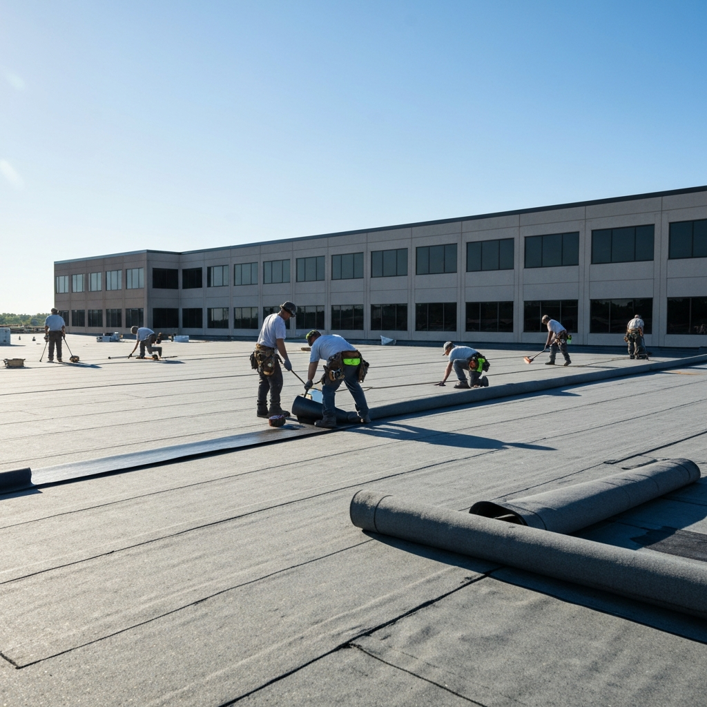 Commercial Flat Roof Restoration