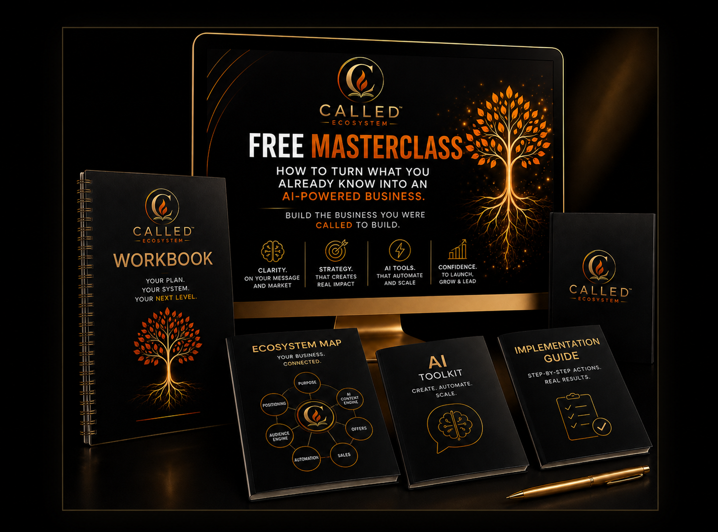 Masterclass Bonuses — CALLED Ecosystem Workbook, Ecosystem Map, AI Toolkit, and Implementation Guide