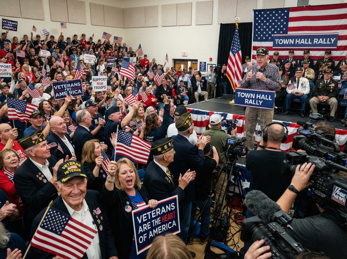 Patriotic town hall rally