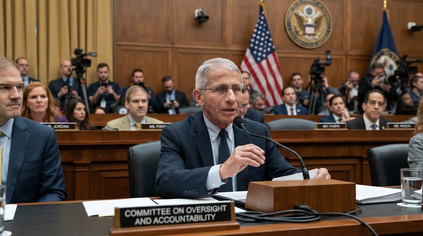 Dr. Anthony Fauci testifying before Congress