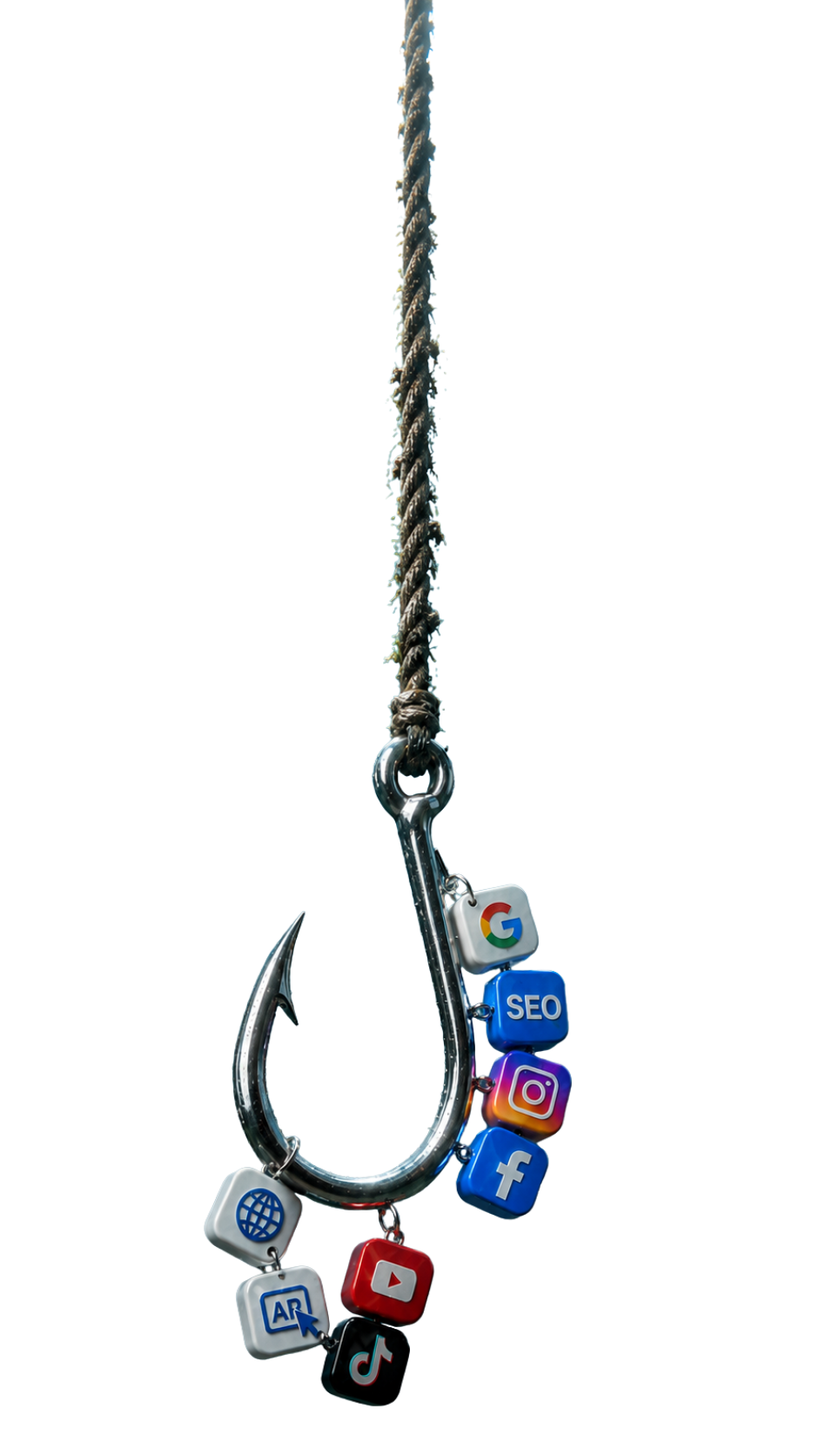 Anzuelo con redes sociales