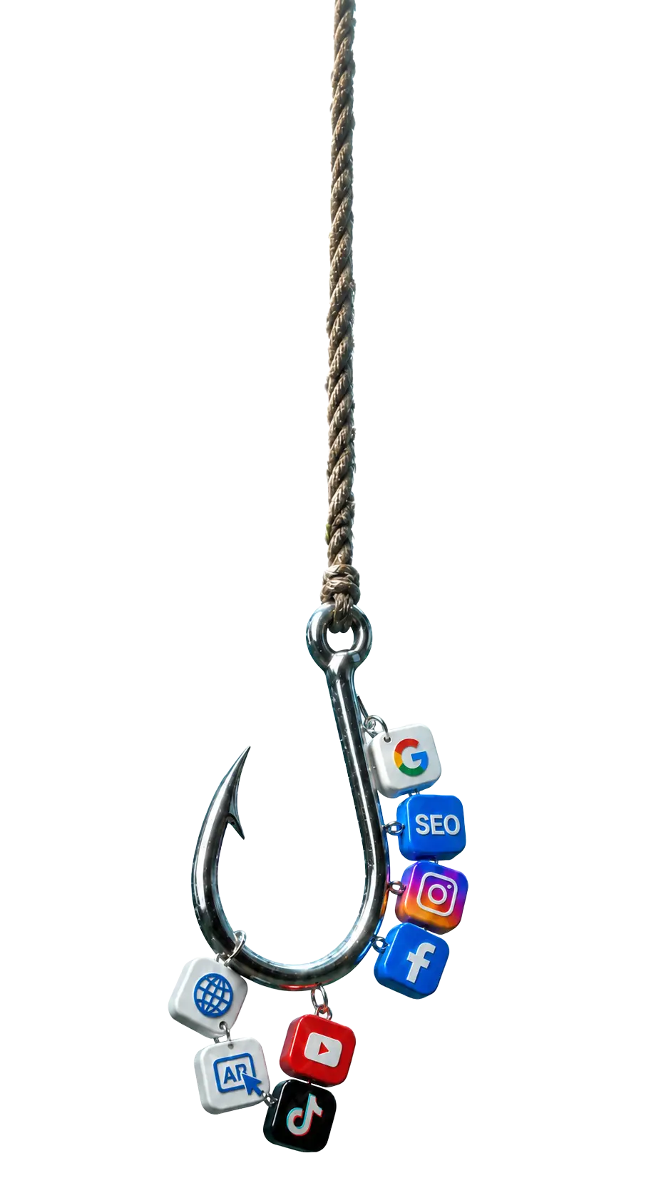 Anzuelo con redes sociales