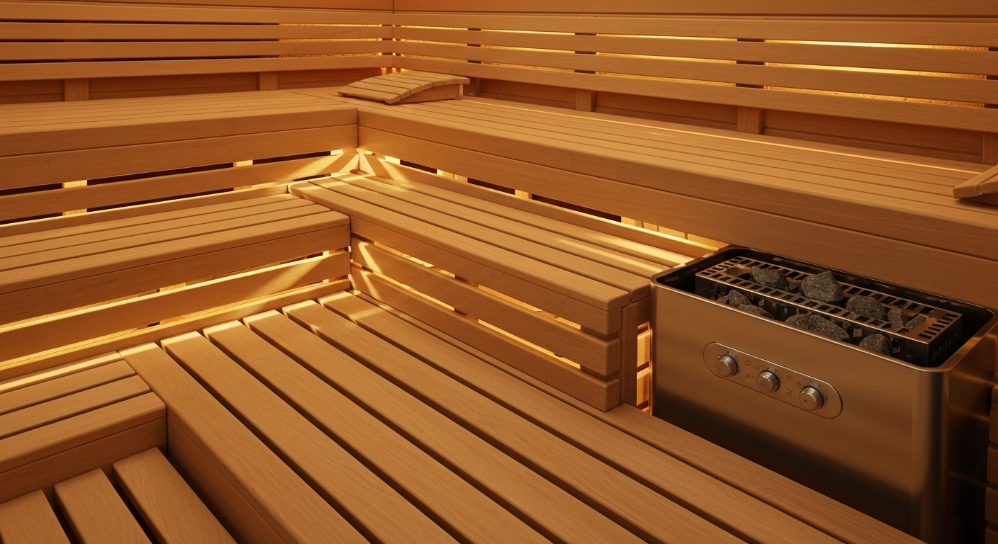 Completed bespoke sauna, steam room and spa project by Poolcourt
