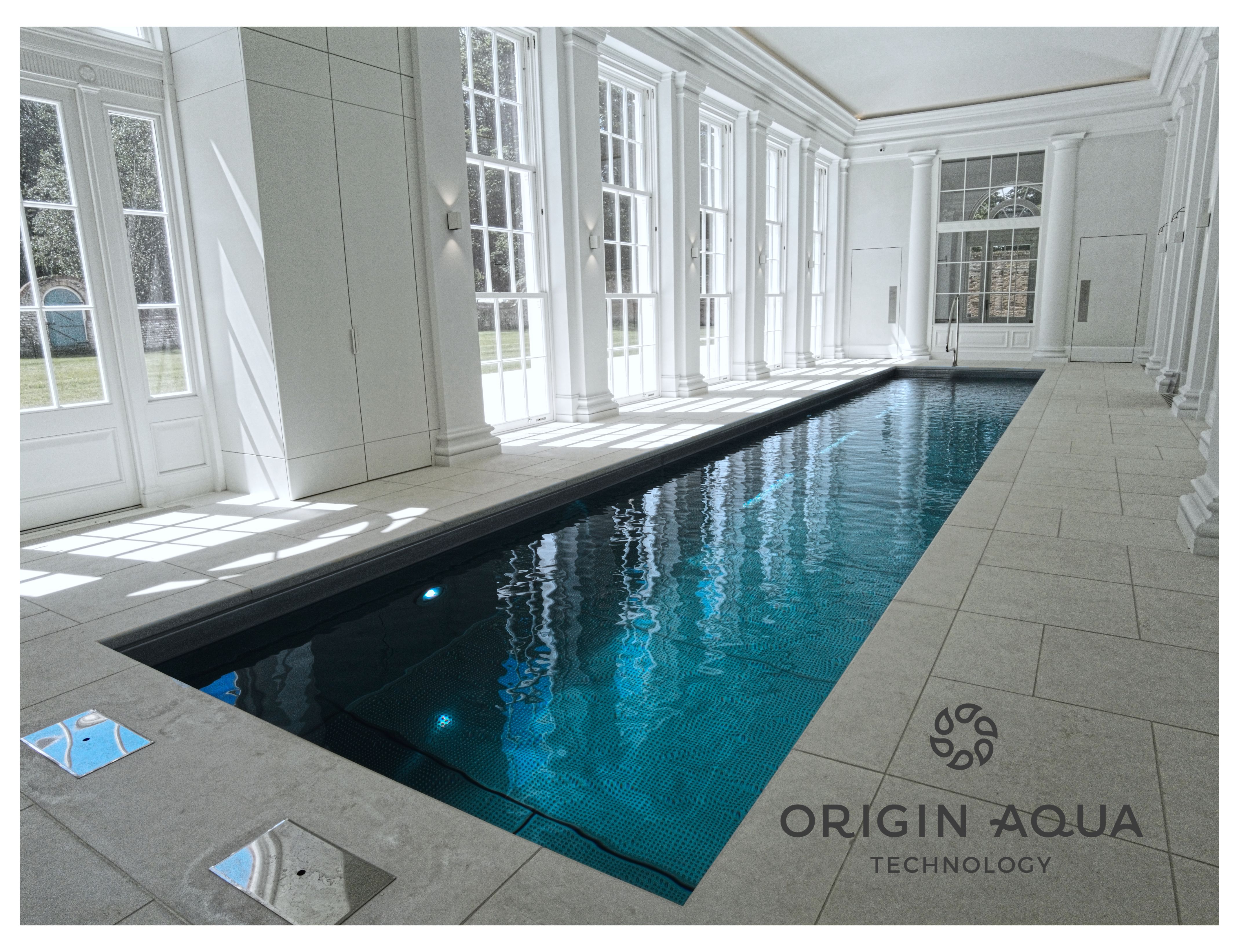 Premium indoor spa pool with Origin Aqua water treatment