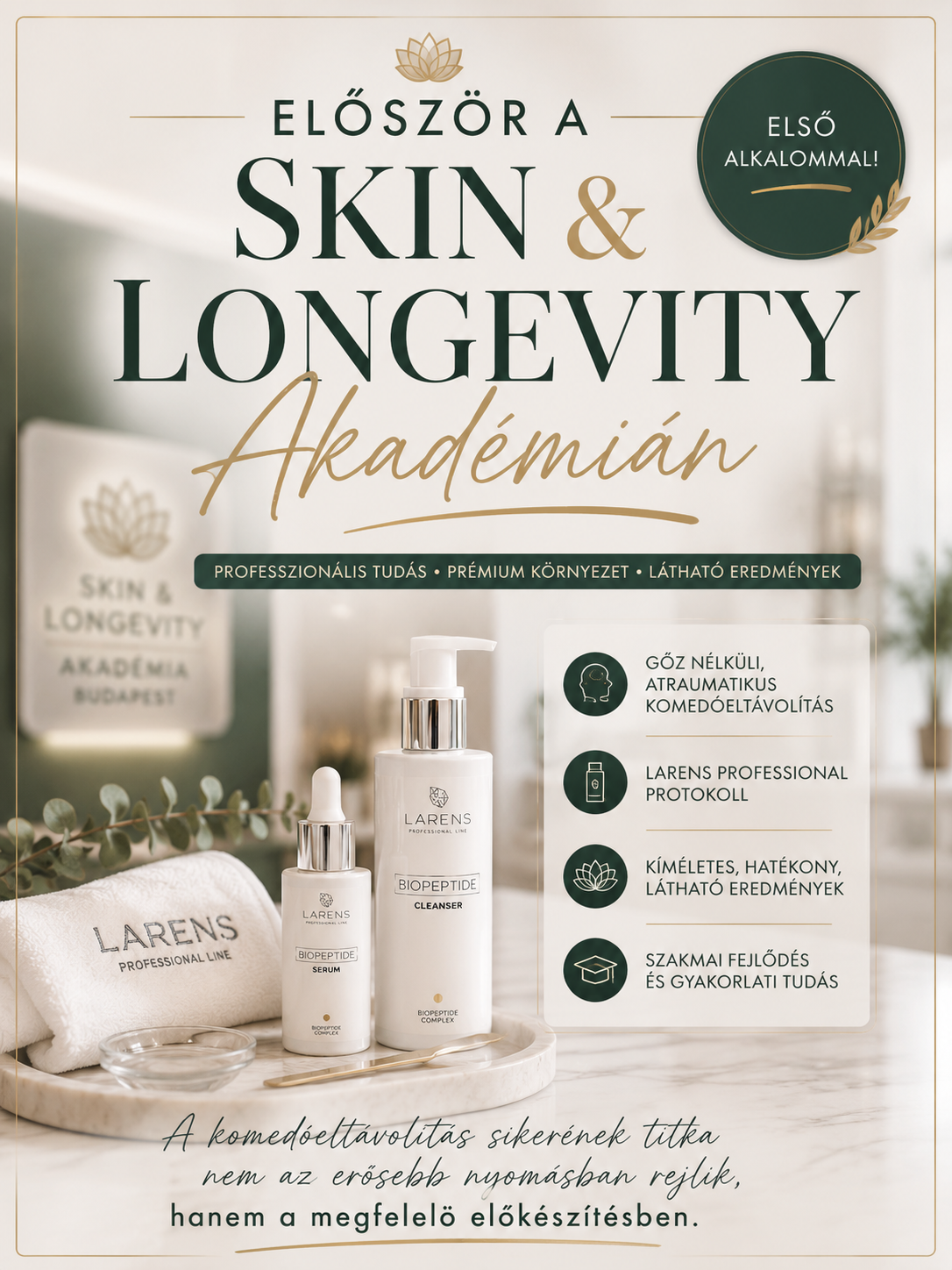 Larens Clear Skin Workshop plakát
