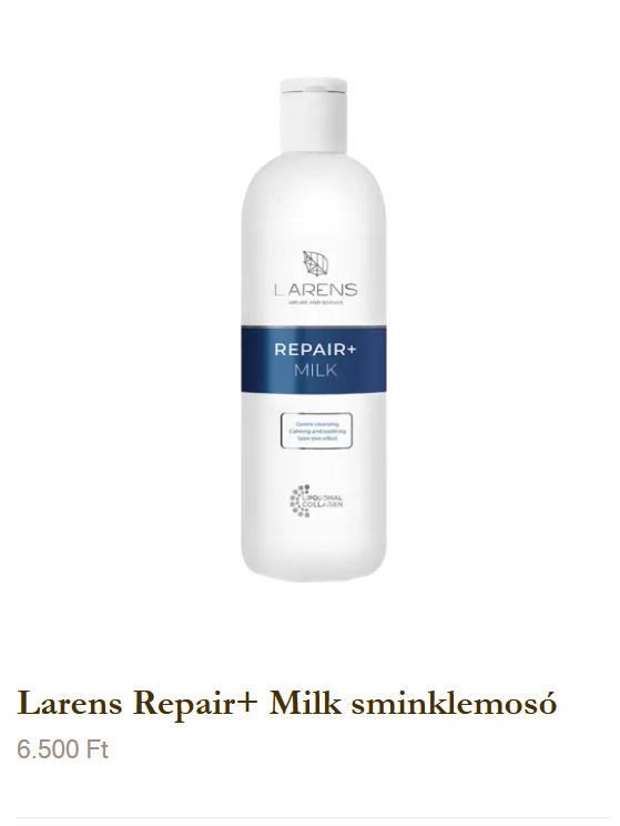 Larens Repair+ Milk sminklemosó