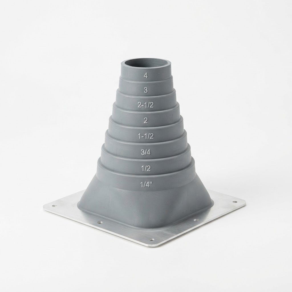 Multi-Diameter Pipe Flashing (57mm–127mm)