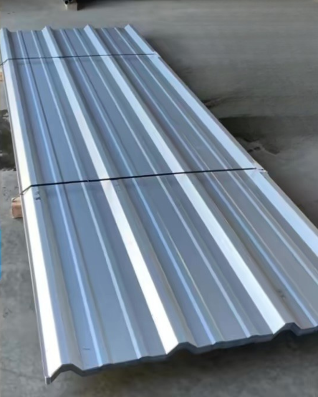 Silver Corrugated Panels