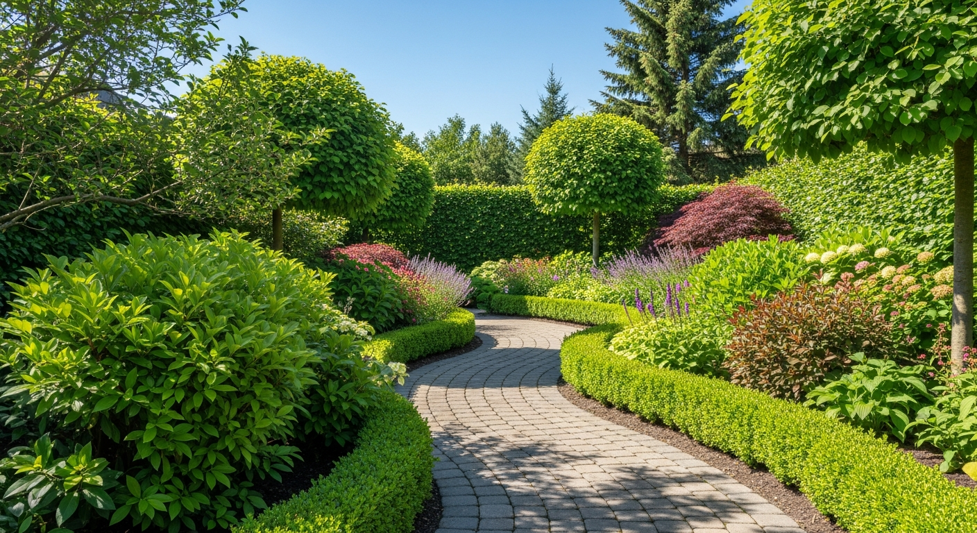 Beautiful landscaped garden installation in Oakland hills by Reppard's Landscaping