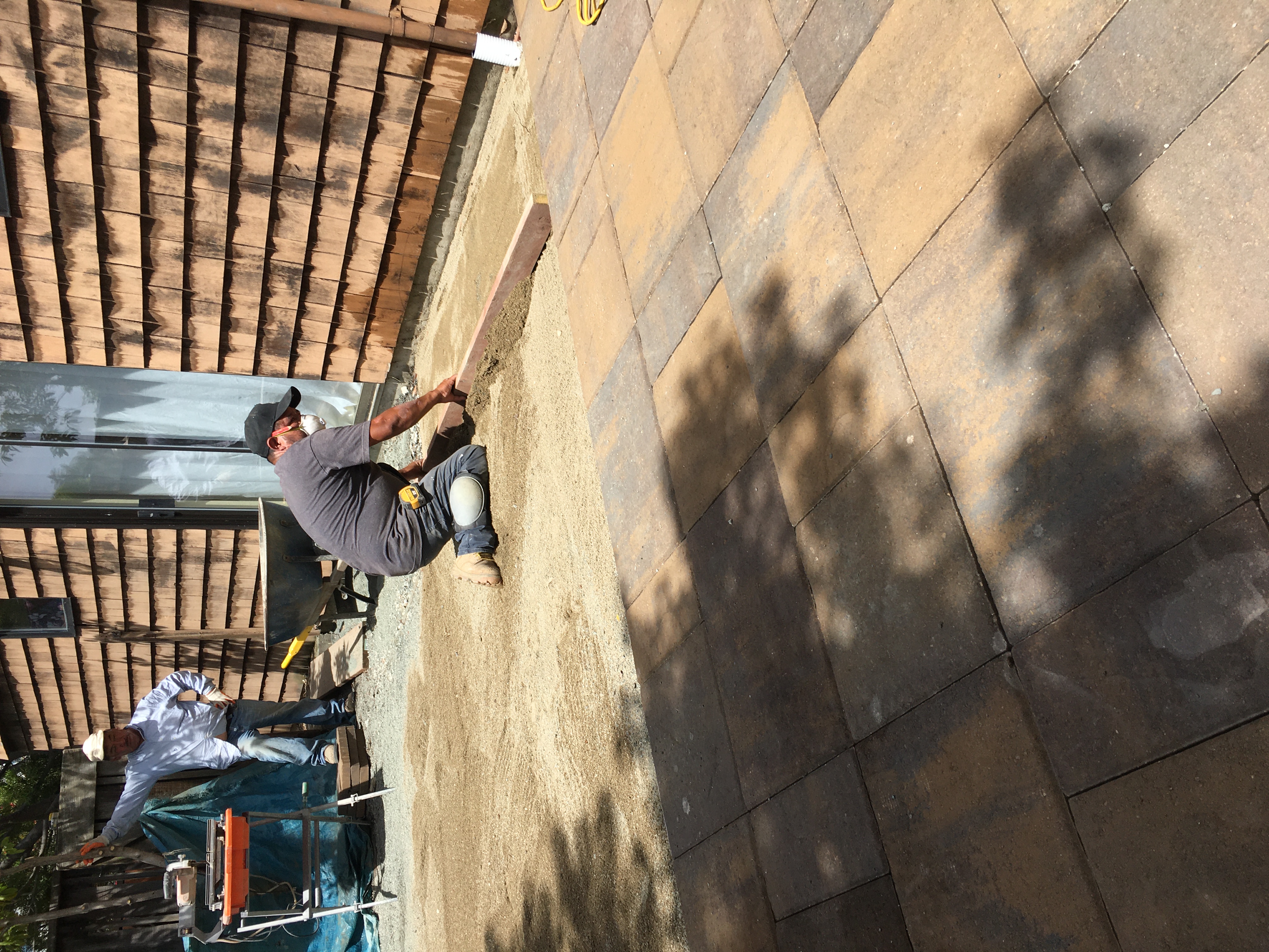 At Work - Installing Pavers in Oakland / East Bay