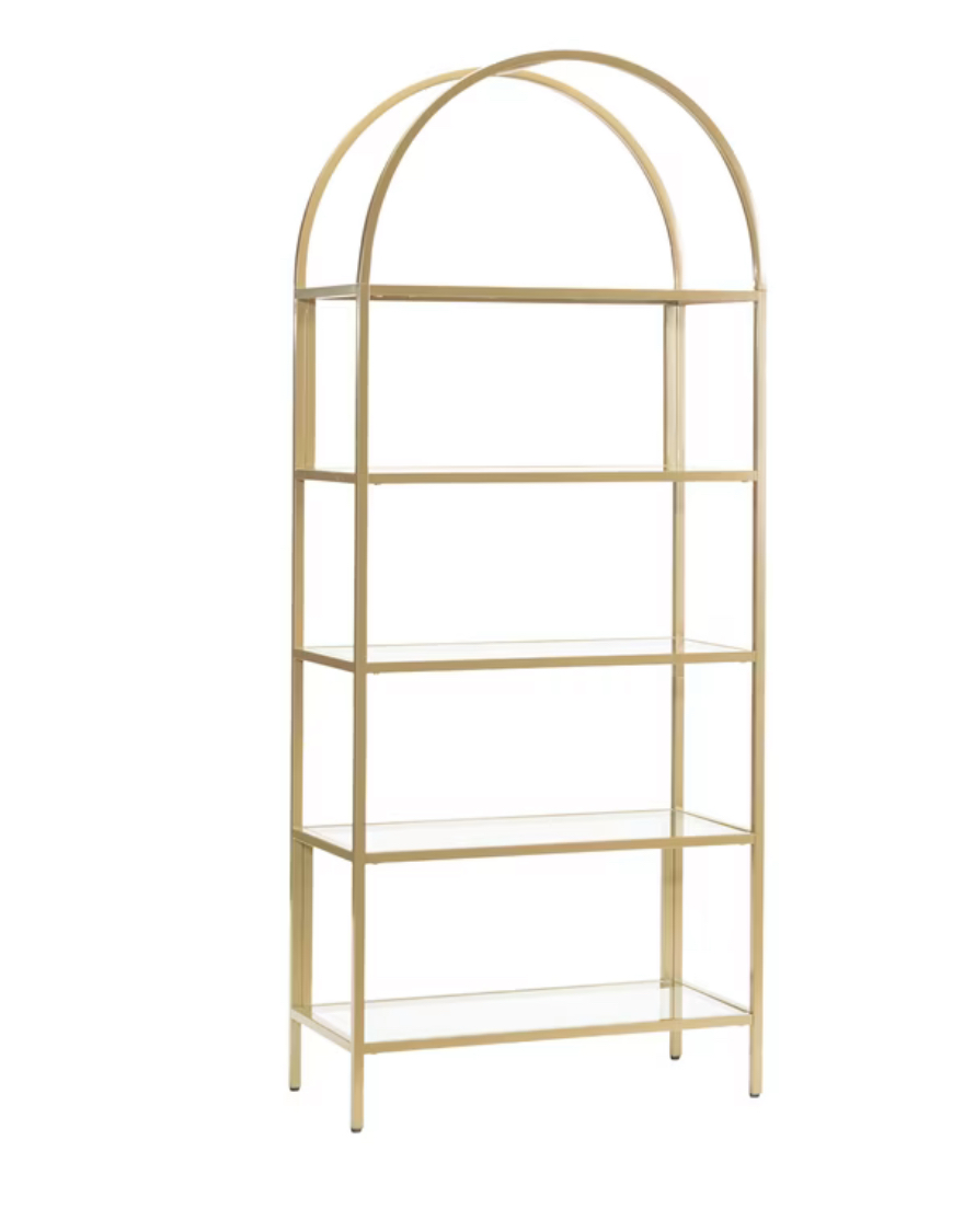 Gold Arched Display Shelf