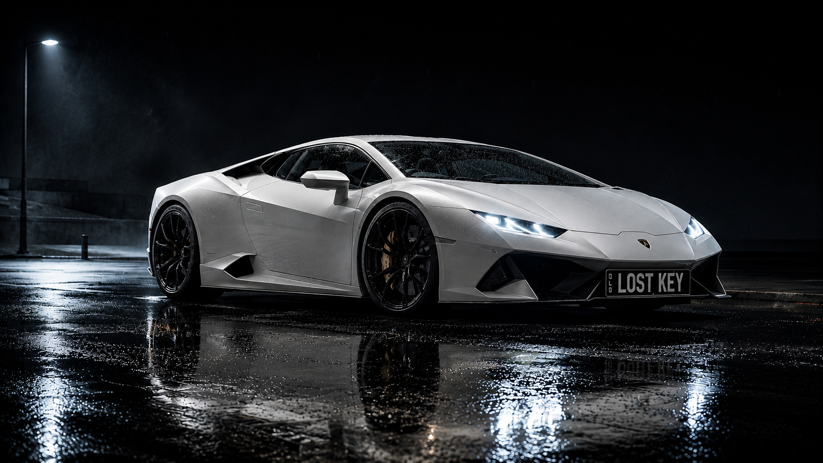 White Lamborghini - Precision Car Keys Mobile Locksmith