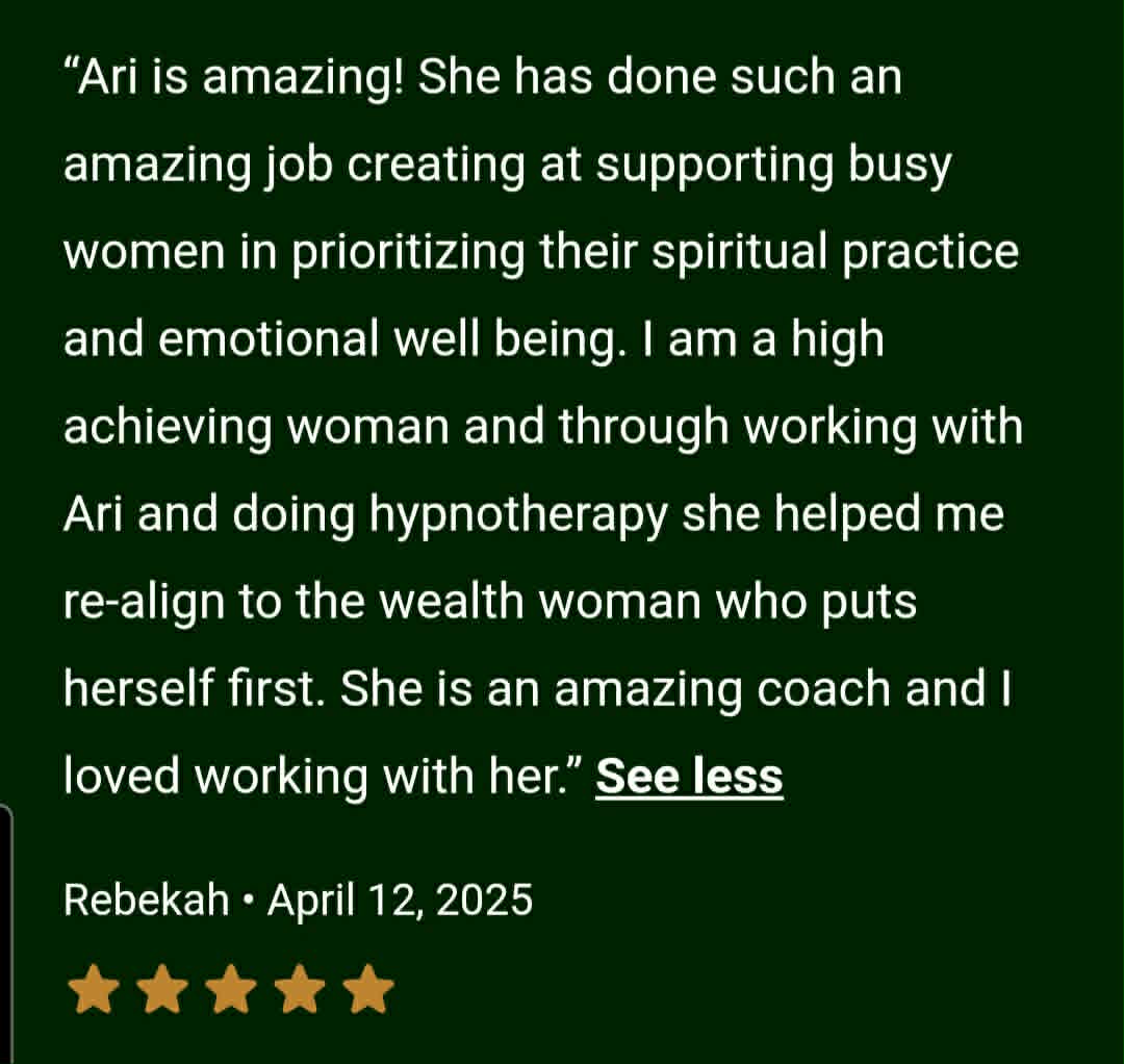 Testimonial from Rebekah