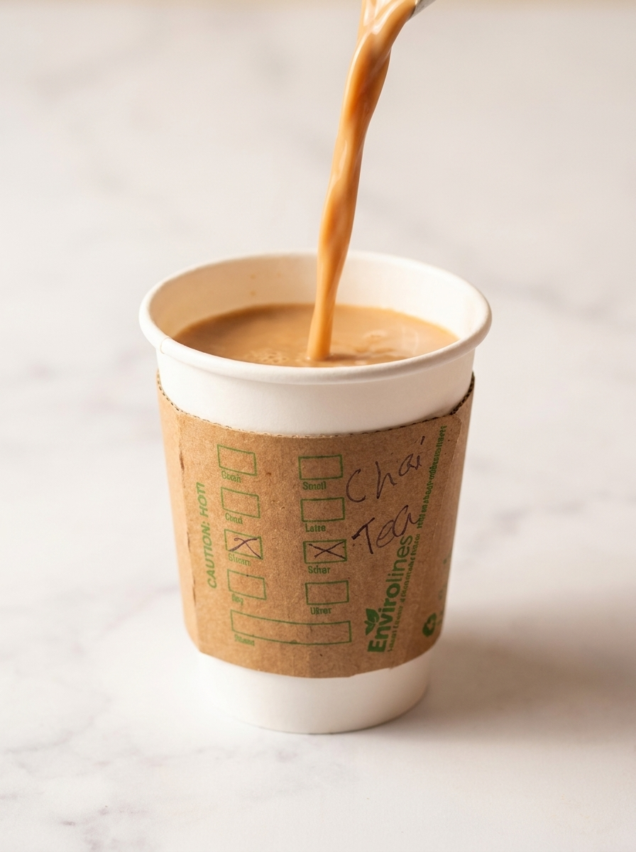 Authentic Nepali masala chai from P.K. Curry House Food Truck