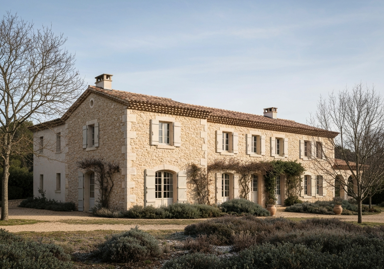 Rénovation de résidence secondaire inoccupée en hiver en Provence