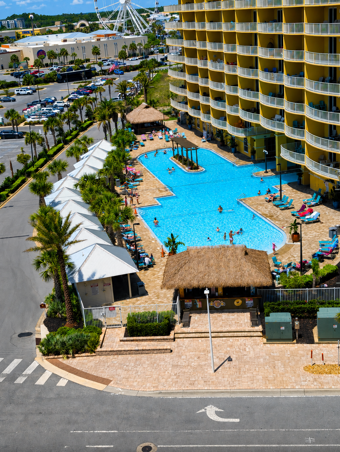 Commercial pool service in Panama City Beach at a large resort