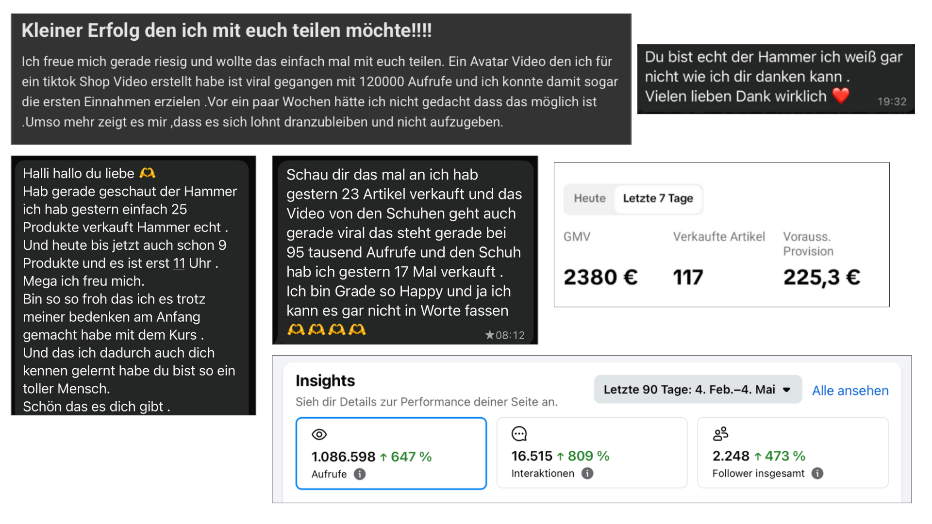 Was Teilnehmerinnen sagen: Feedback & Screenshots