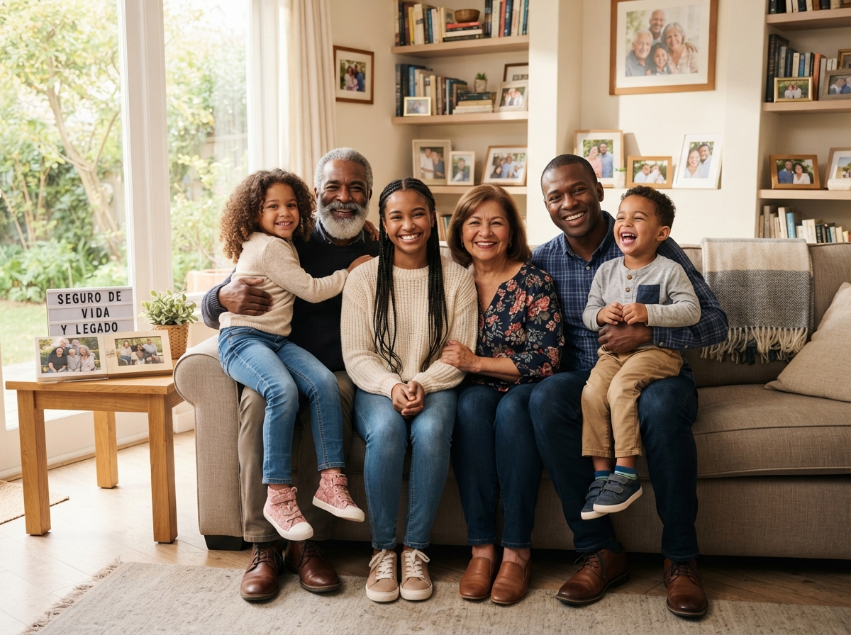 Multiracial family smiling together representing life insurance and legacy protection