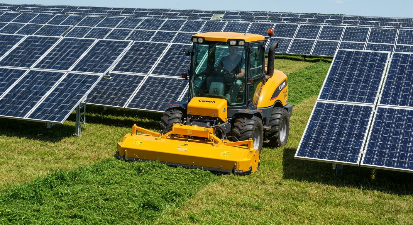Choosing the Right Commercial Mowing Service for Your Solar Site