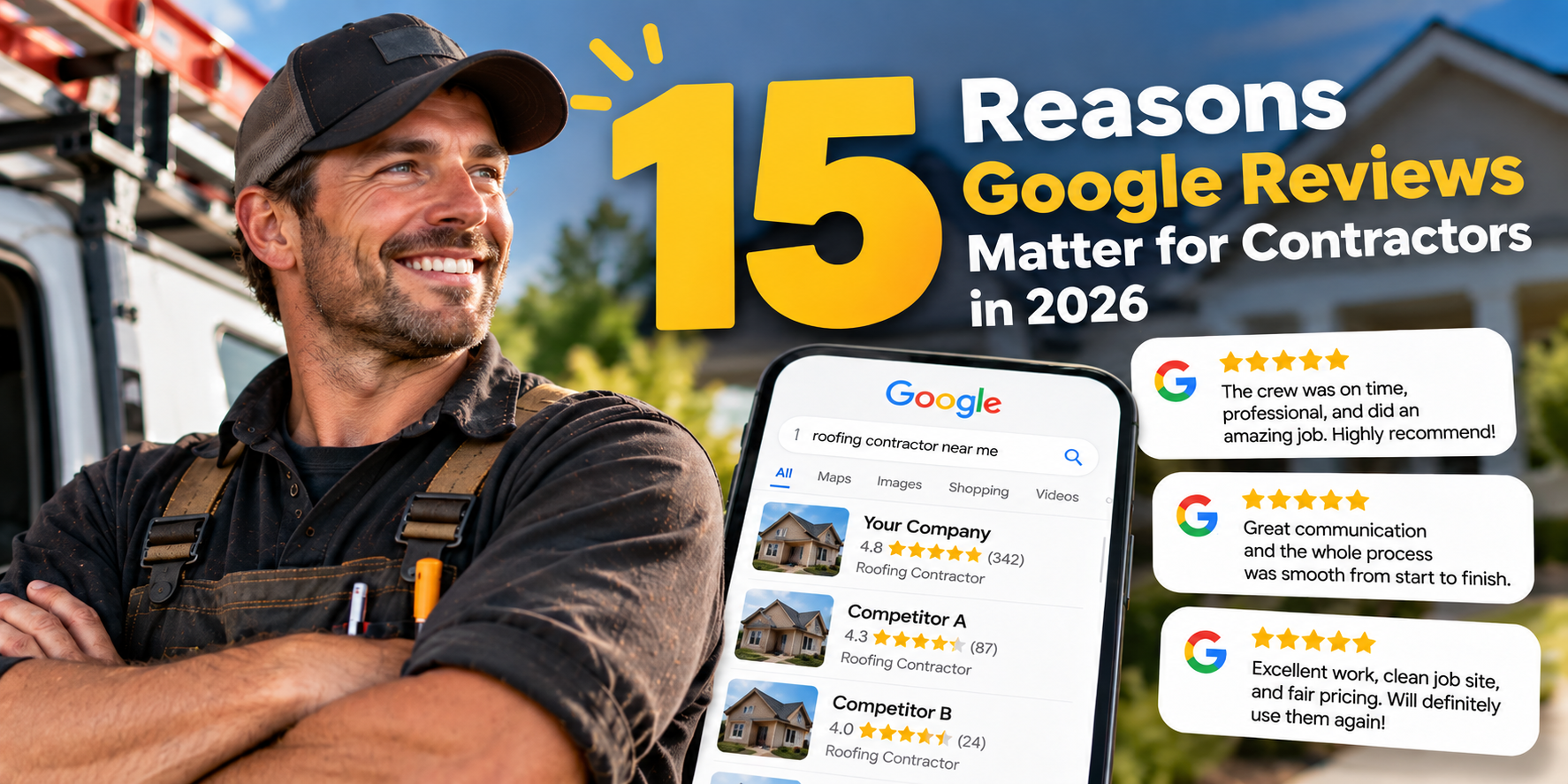 15 Reasons Google Reviews Matter for Contractors in 2026