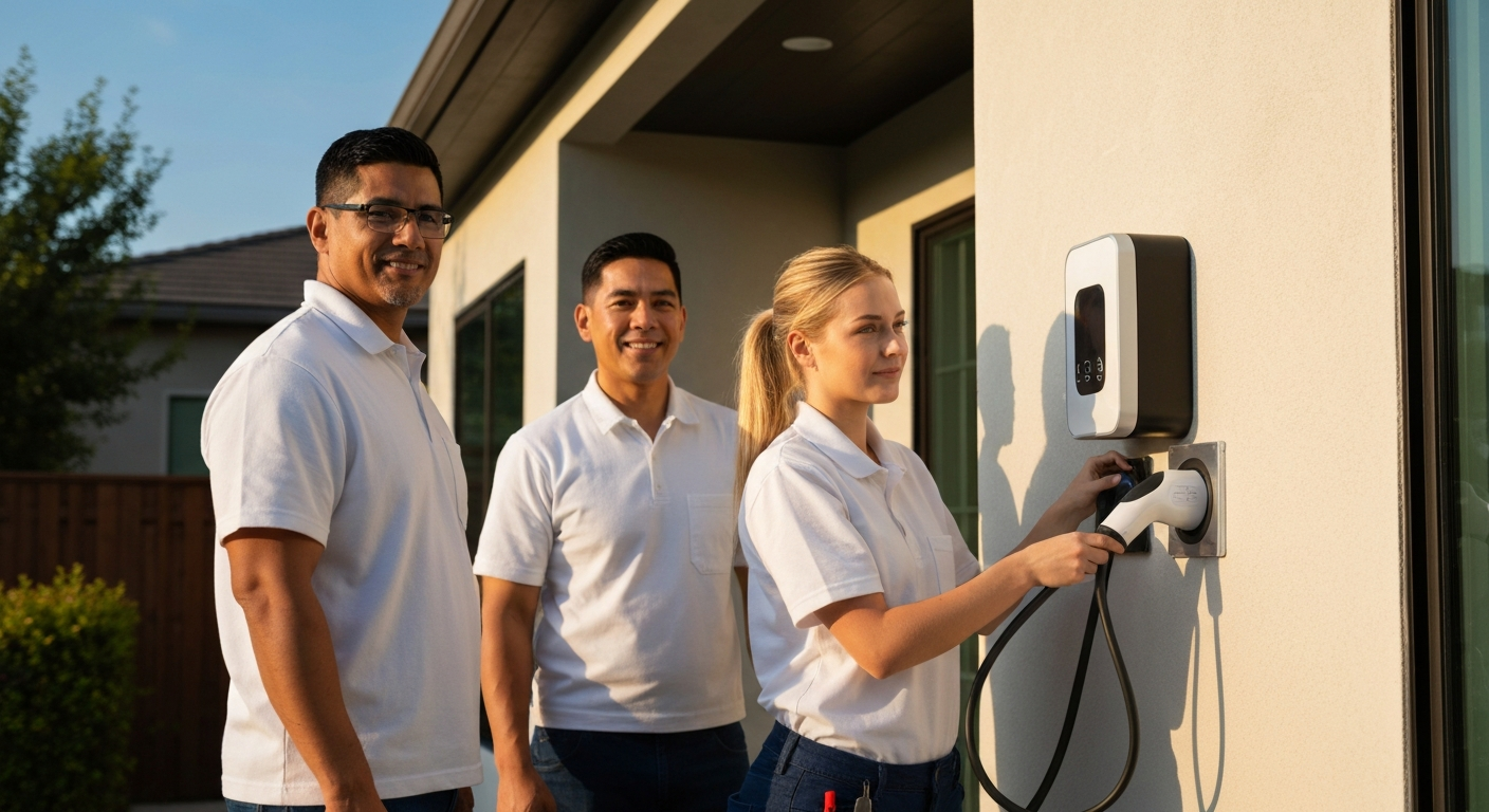 ev charger installation near me by professional electrician