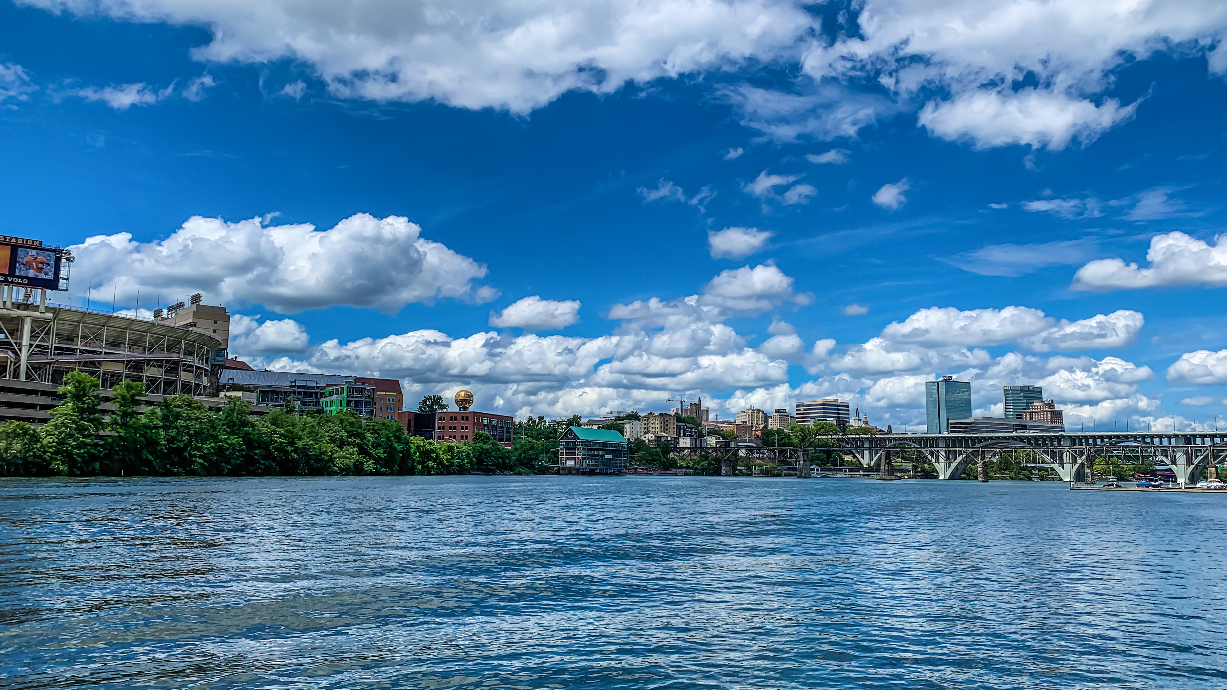 Knoxville skyline viewed from the Tennessee River