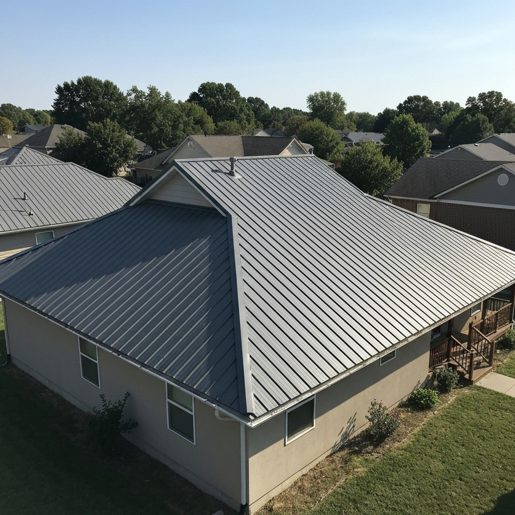 Durable metal roofing installation for residential and commercial properties