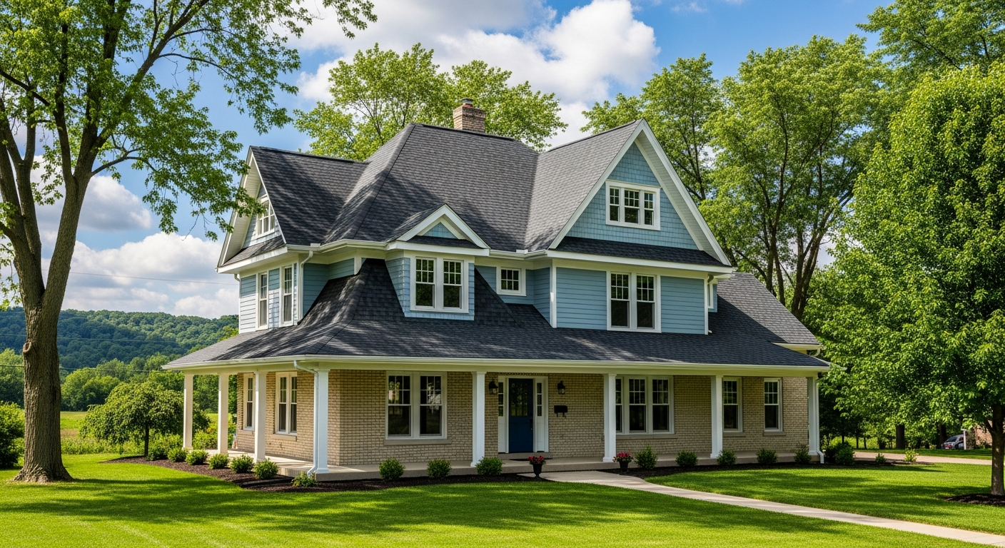 New residential roofline