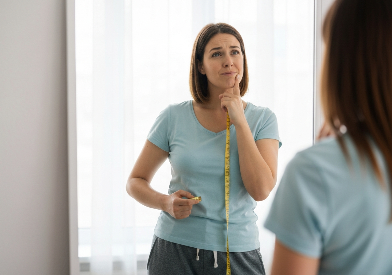 Exhausted patient representing metabolic fatigue and weight loss resistance