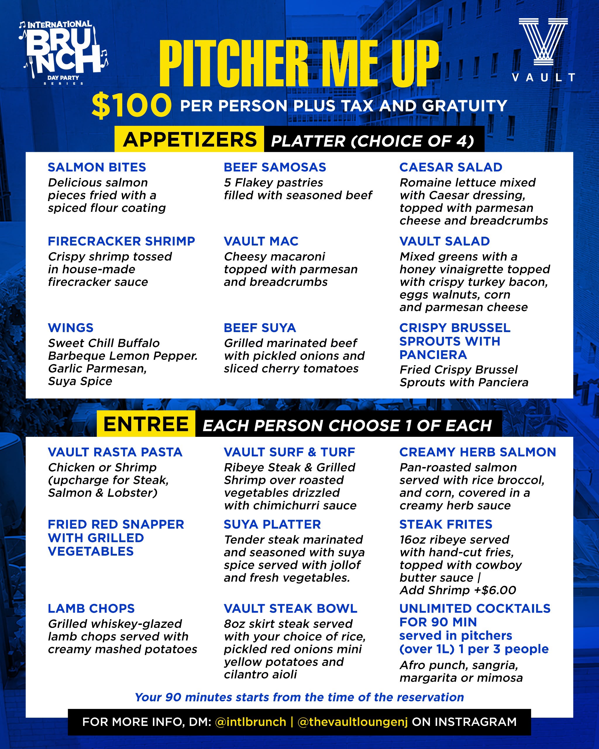 Vault NJ Brunch Menu - Page 2