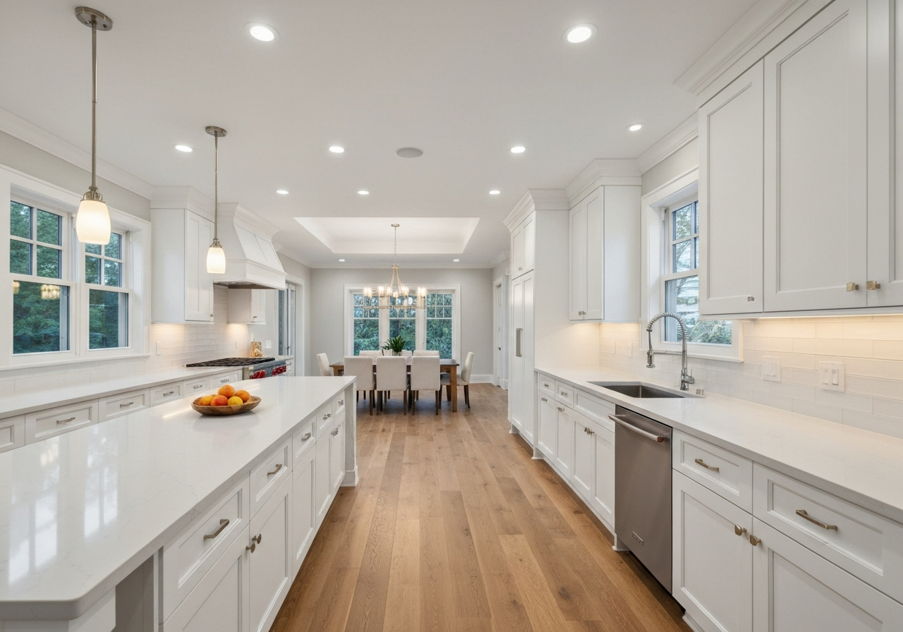Luxury kitchen remodel by Fine Designs