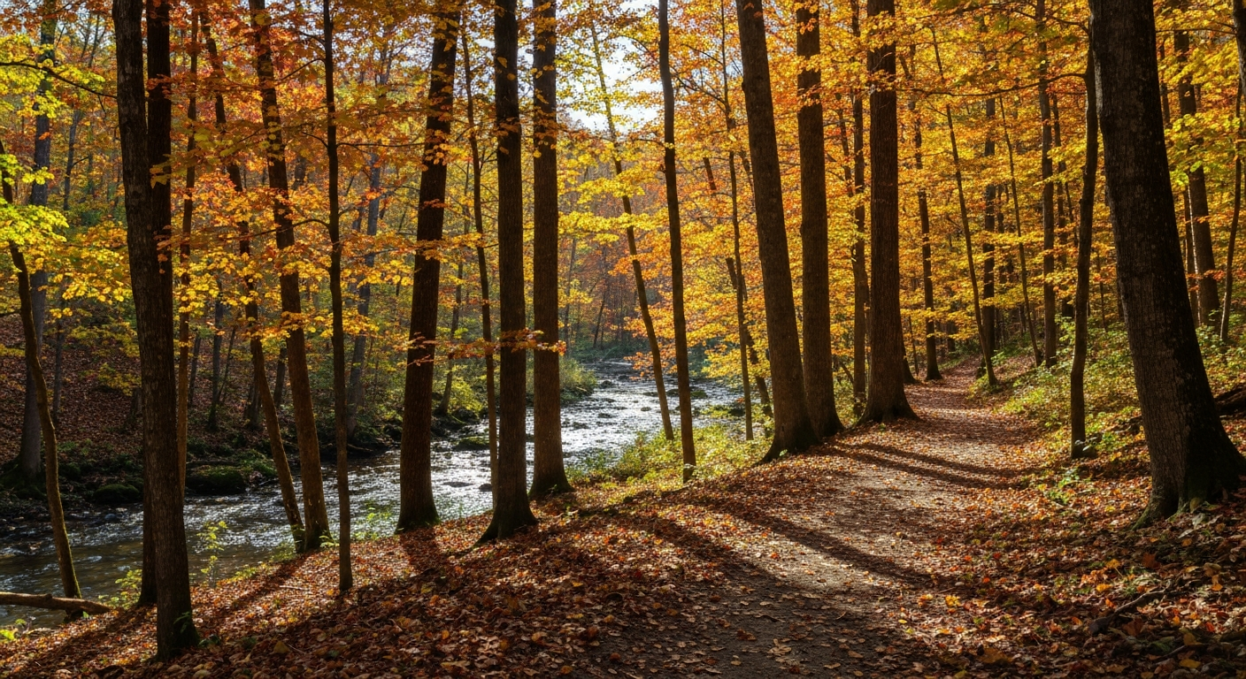 Valley Forge area trails near Phoenixville PA