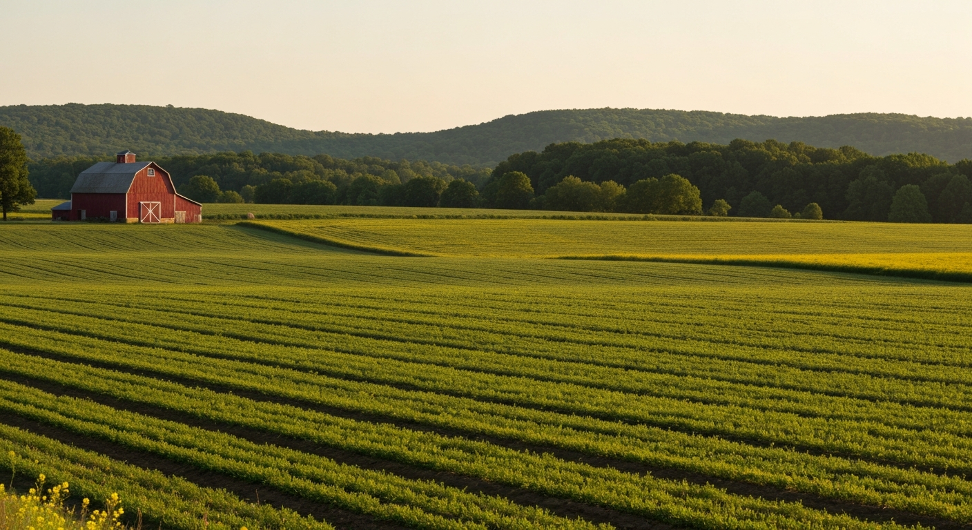 Chester County farmland countryside near Kennett Square PA
