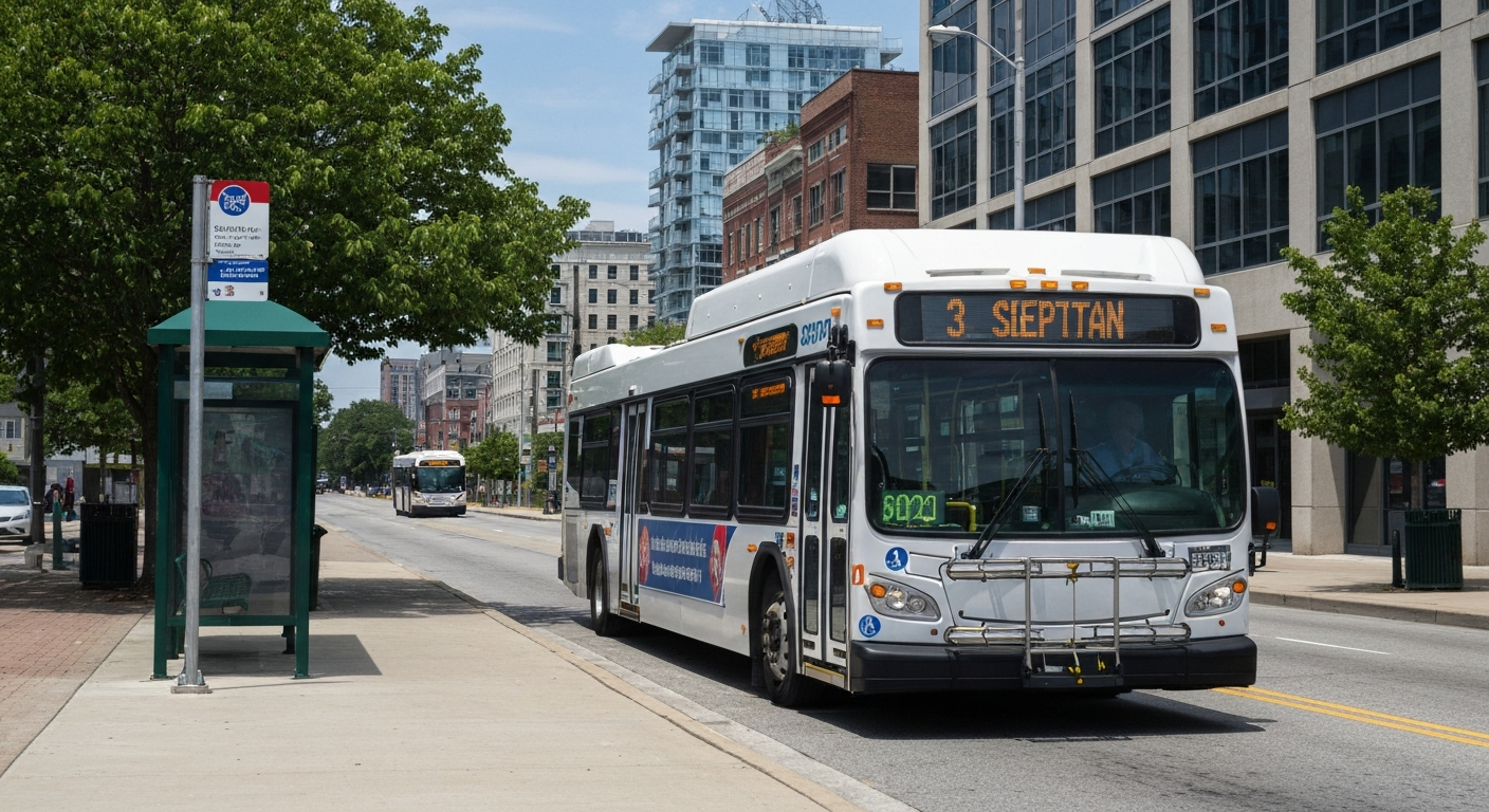 SEPTA bus service near Fitler Square, Philadelphia