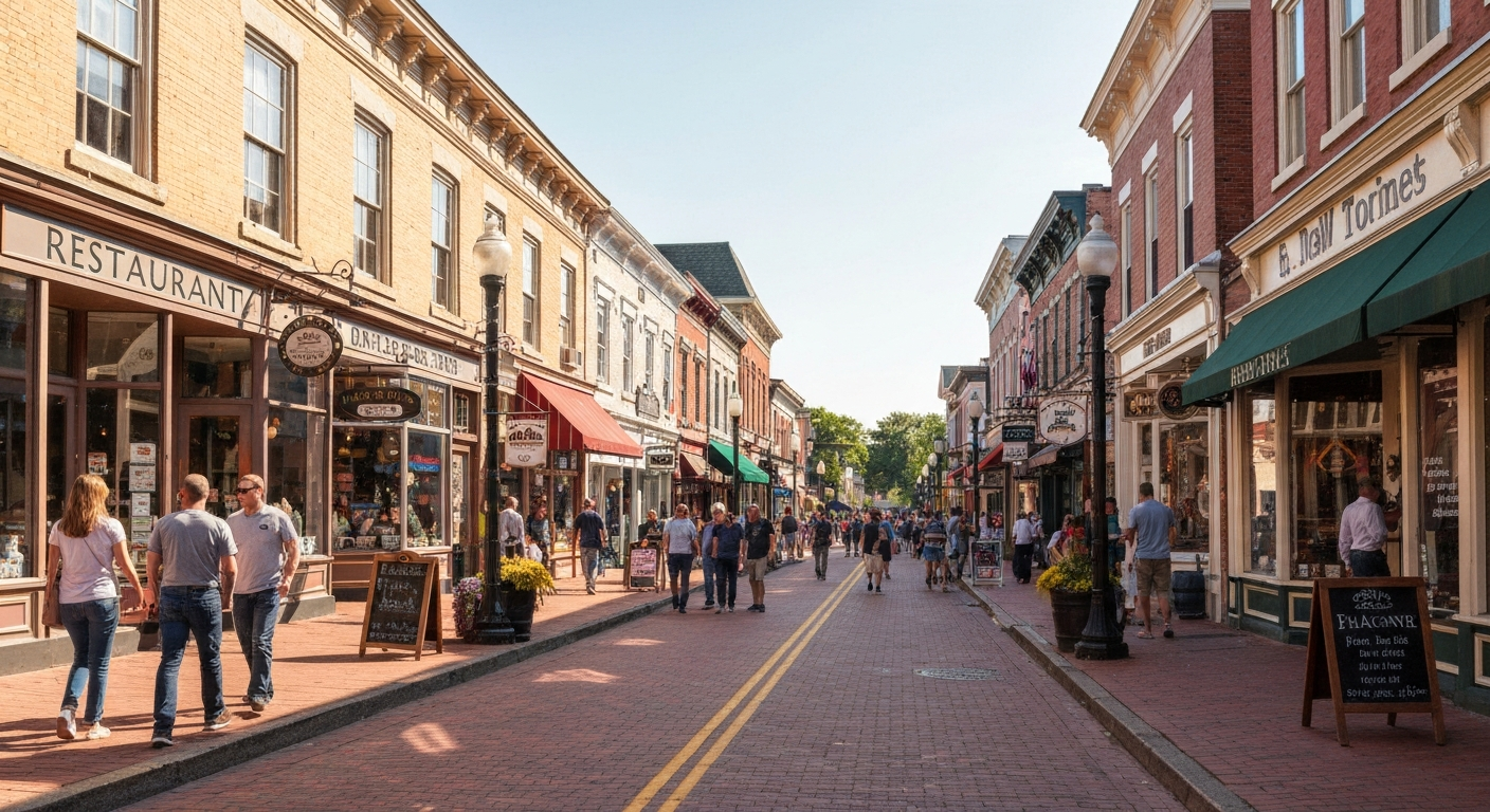 Main Street New Hope PA restaurants shops