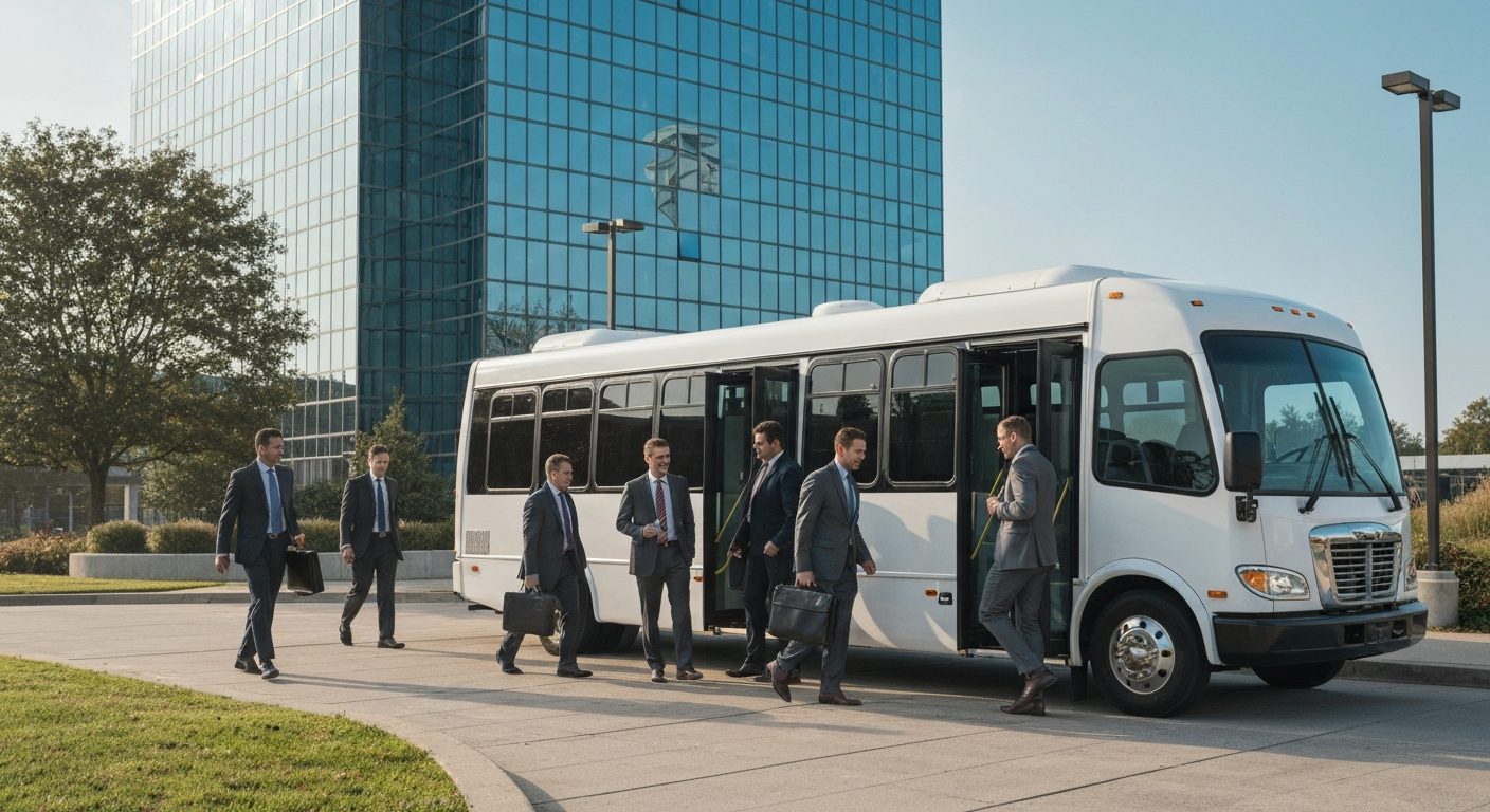 Corporate shuttle commuter options Blue Bell PA
