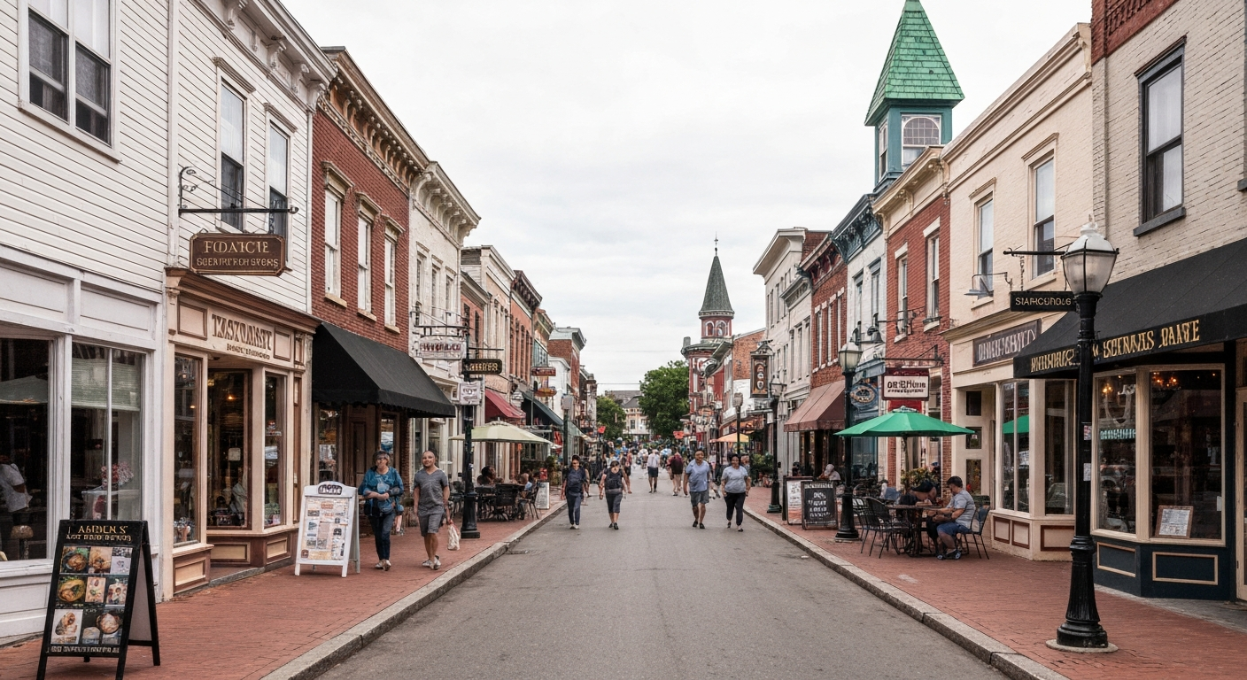 Main Street Yardley PA restaurants shops