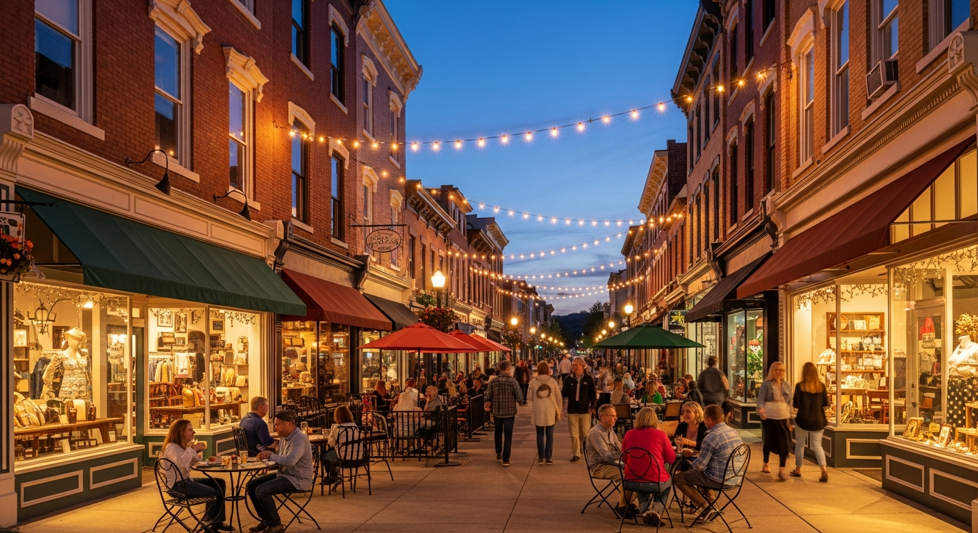 Lansdale PA downtown borough Main Street Montgomery County