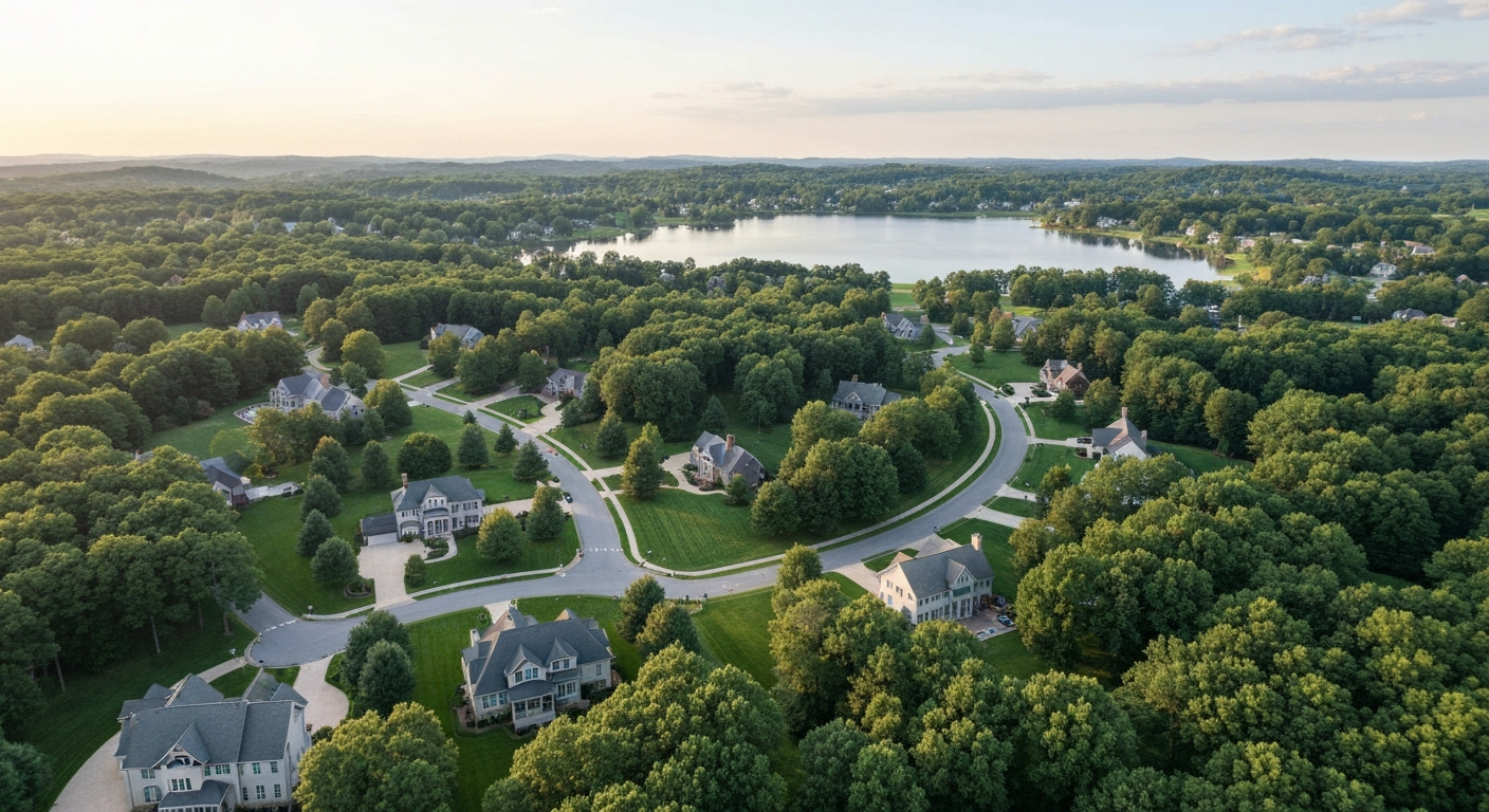 Jamison Warwick Township aerial Bucks County PA