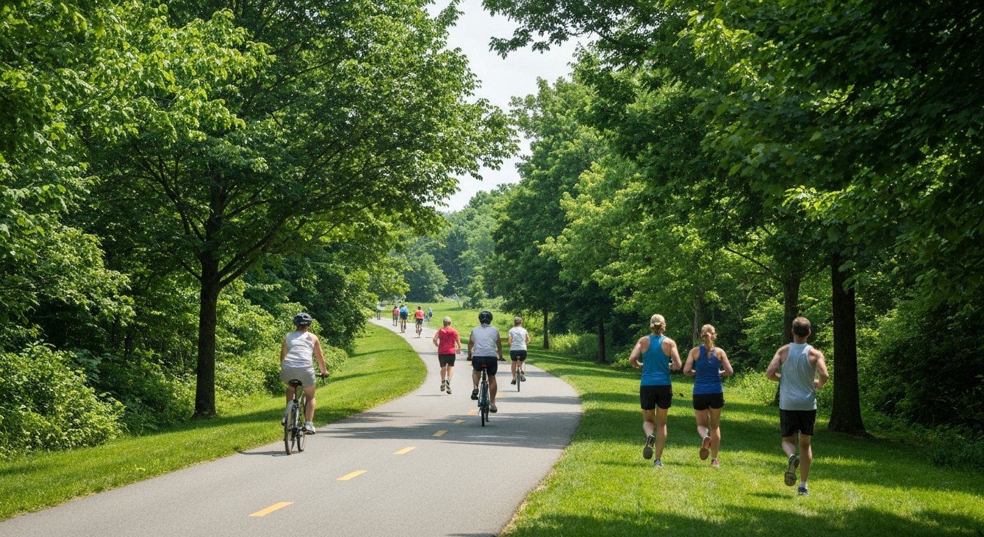 Chester Creek Trail near Ridley Park PA