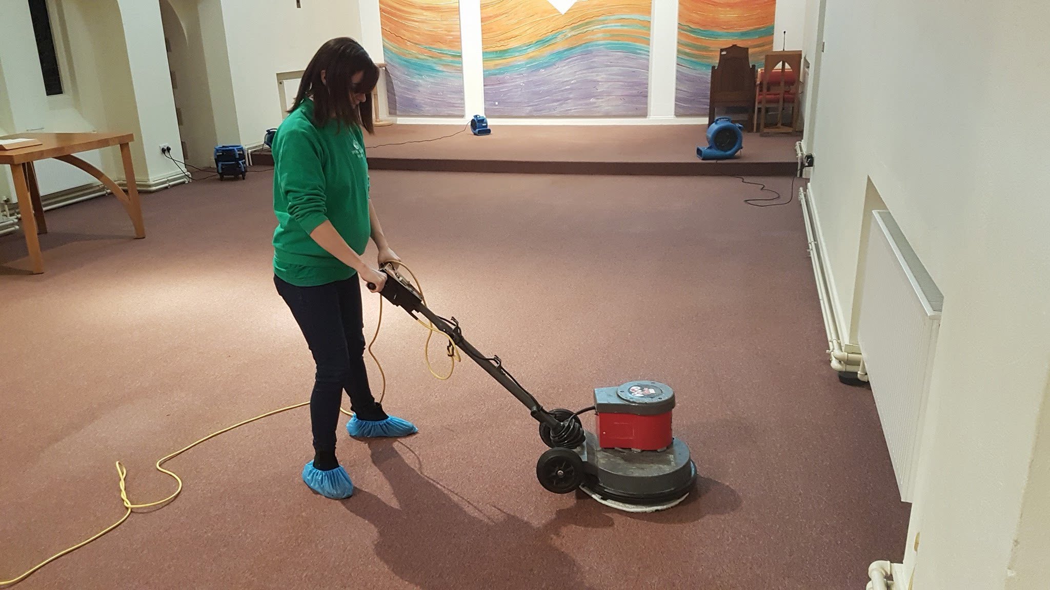 Commercial carpet cleaning by Julie at Spring Clean Homes