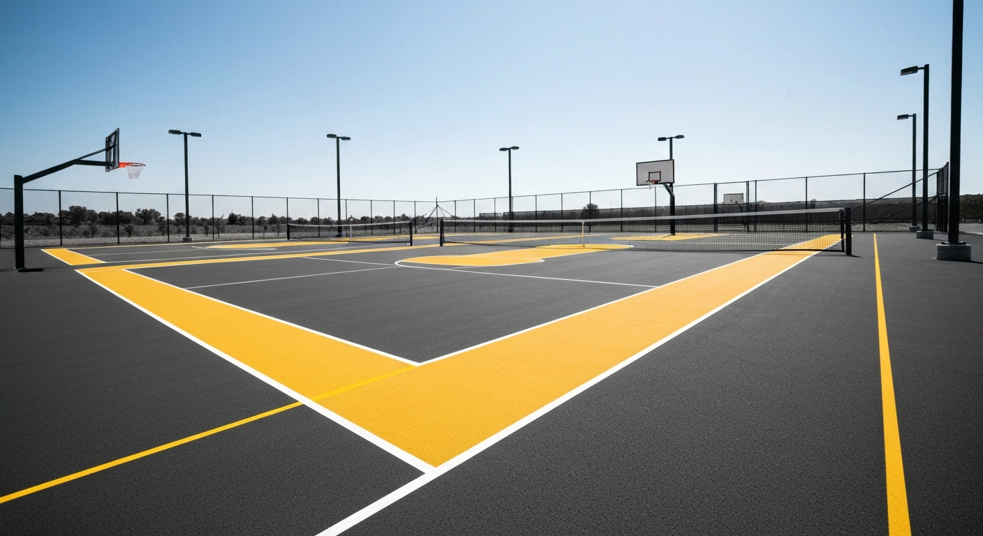 Athletic & Playground Courts: pavement and striping service by AWB Enterprise LLC in Austin, TX