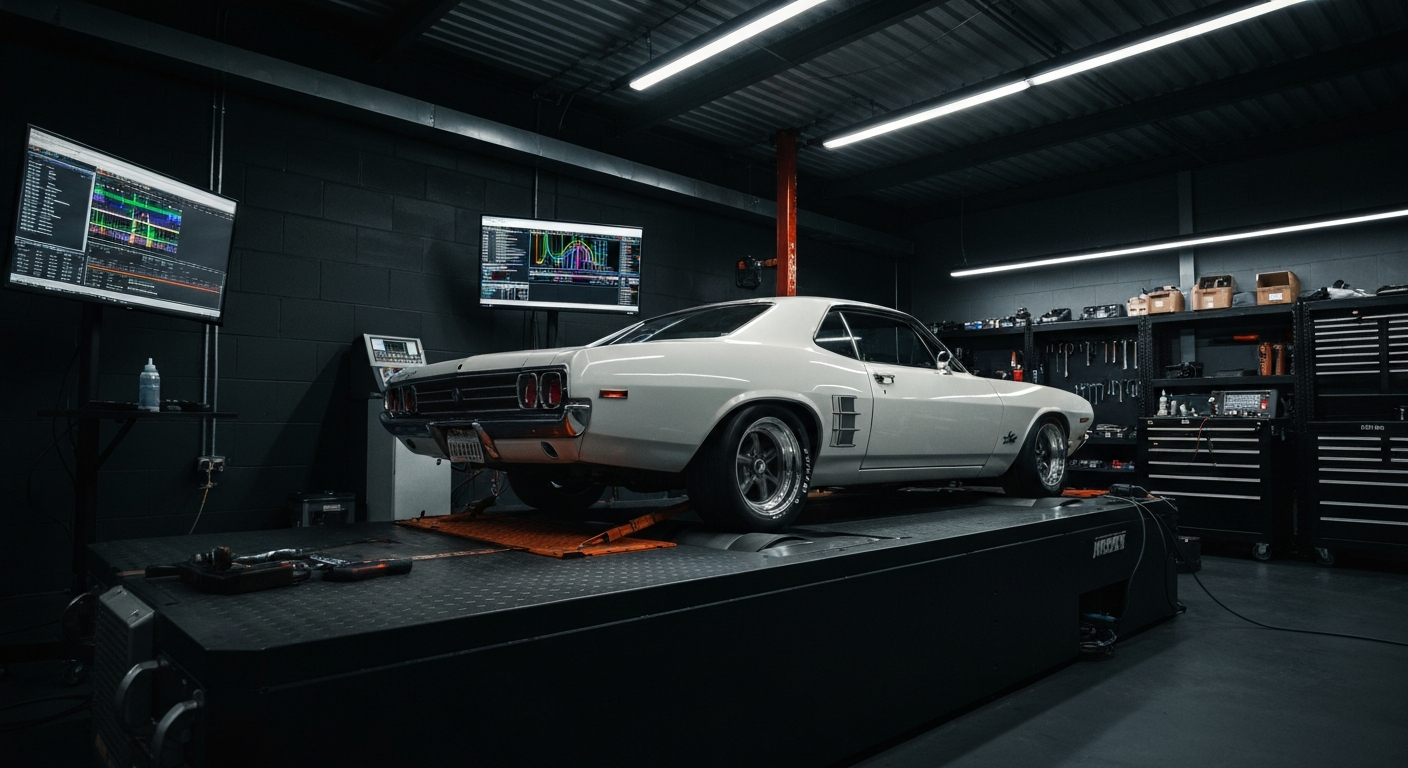 Dyno tuning session in progress