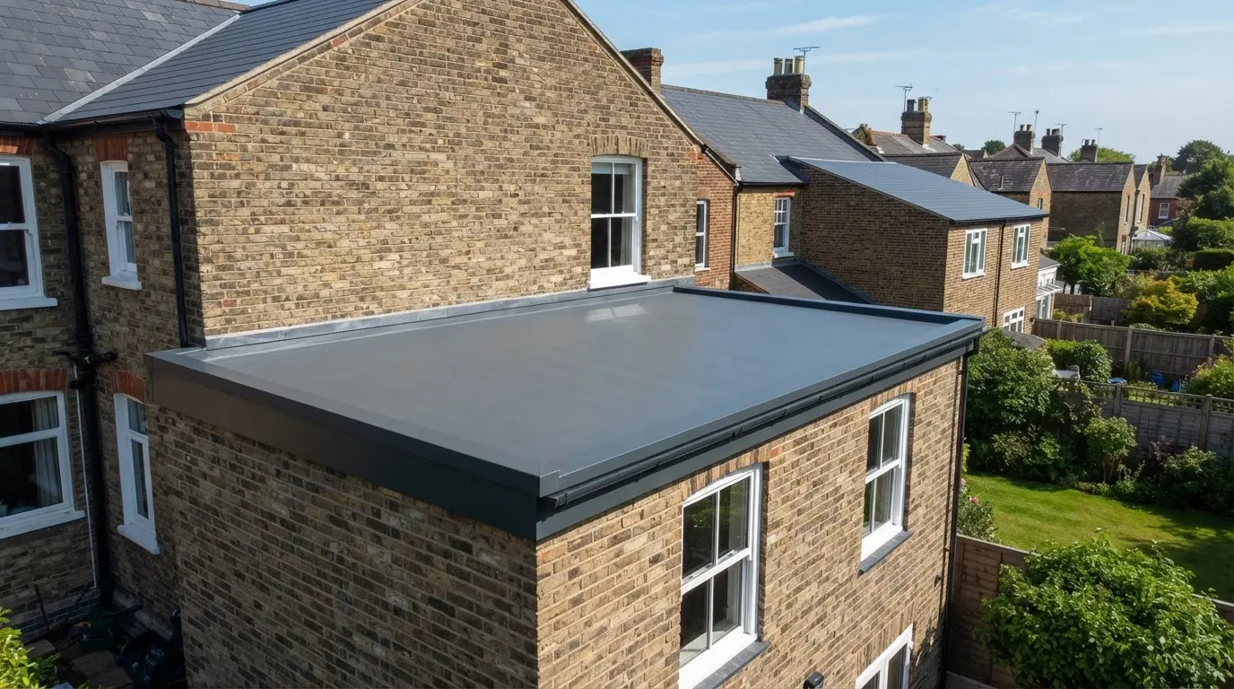 After: Finished flat roof replacement