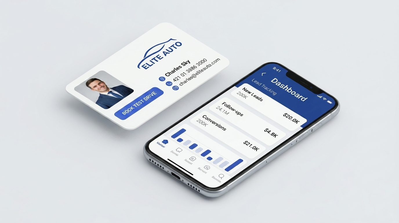 Digital Business Card Mockup
