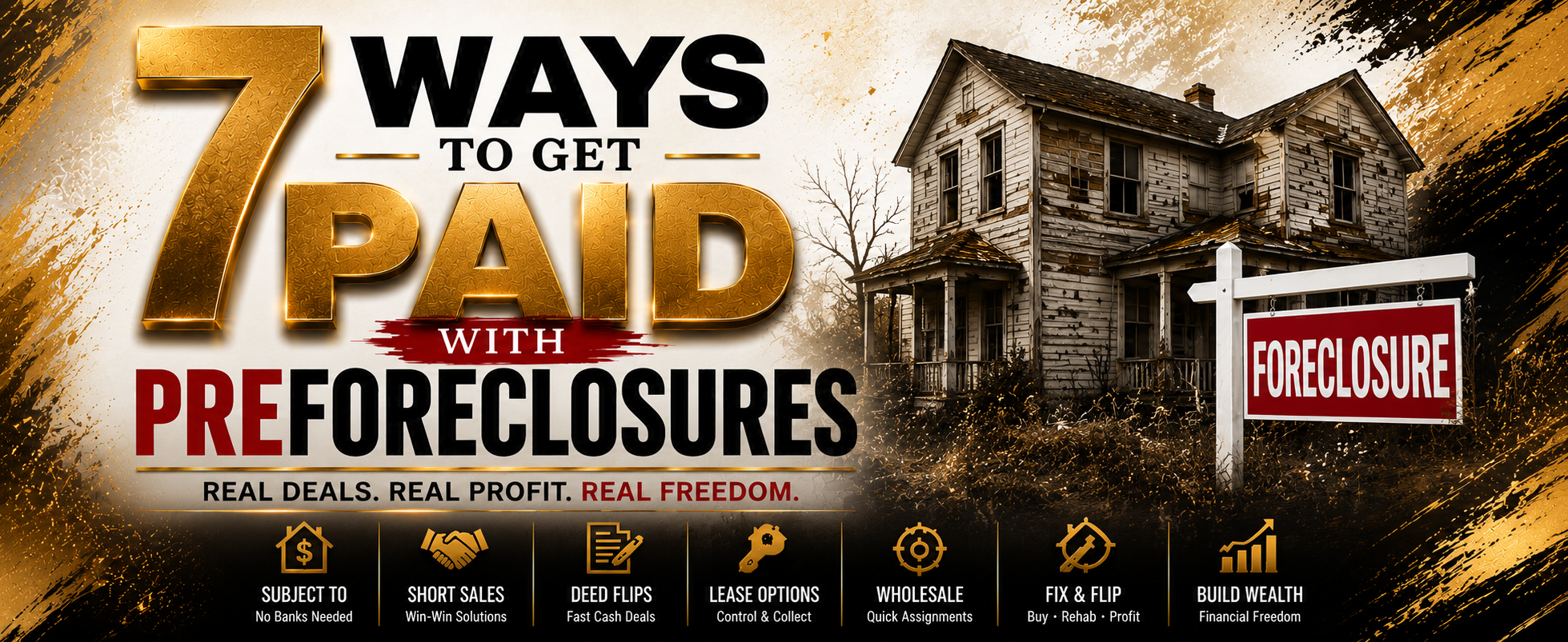 7 Ways to Get Paid with Pre-Foreclosures