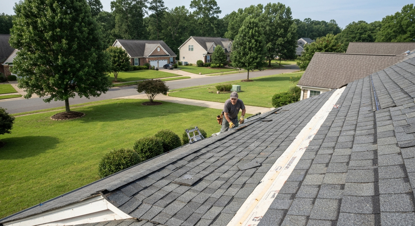 Siding Insurance Claims in progress on a Raleigh, NC home