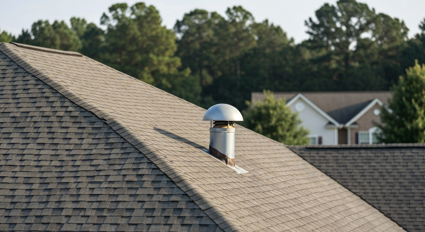 Roof Ventilation Installation in progress on a Raleigh, NC home