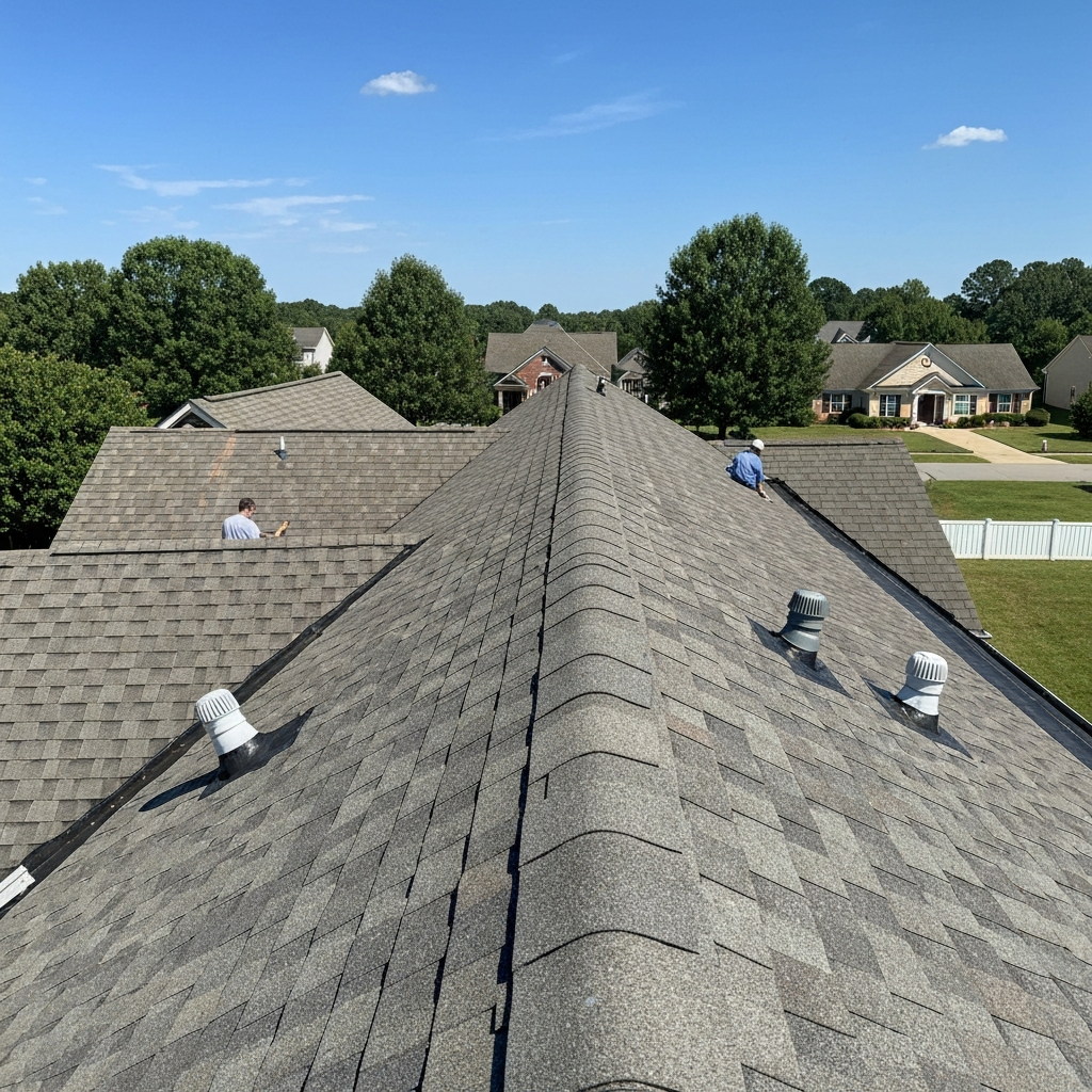 Roof Inspection in progress on a Raleigh, NC home