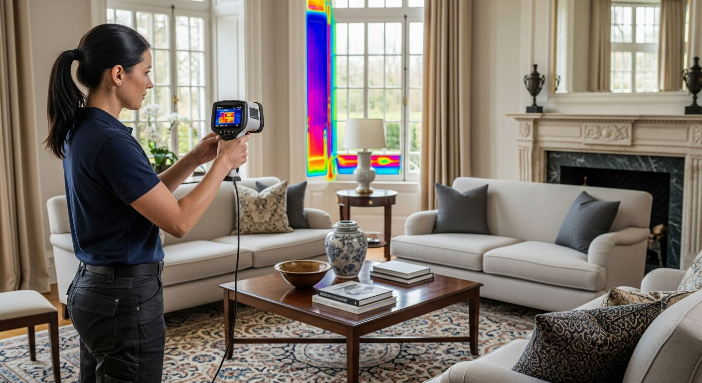 Energy audit thermal imaging scan